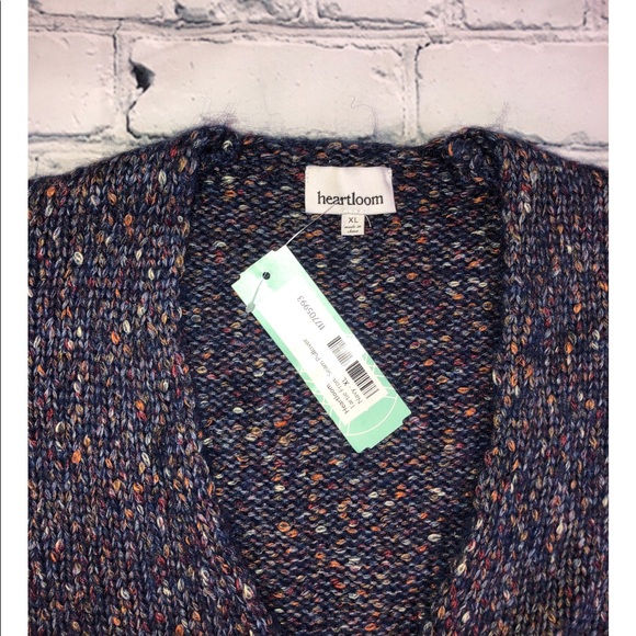 HEARTLOOM Multicolor V-neck sweater - Picture 3 of 6